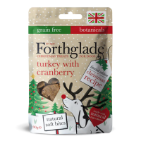 Forthglade Limited Edition Christmas Soft Bite Treats With Turkey and Cranberry 90g